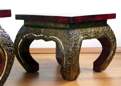 Opiumtisch mit glasmosaik - opiumtisch,