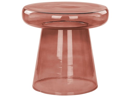 Beistelltisch rauchglas rot - rauchglas,