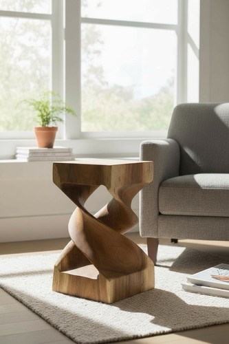 Massivholz beistelltisch holz - massivholz,