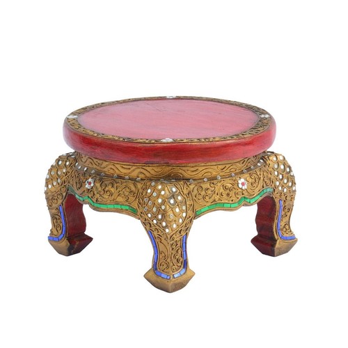 Opiumtisch rund spiegelsteine - opiumtisch,